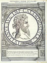 Maximino, de um imperadores romanos de leste e oeste mais verdadeiras imagens de moedas antigas, gravura por Rudolph Wyssenbach, impressa por Andreas Hamberger, Zurique